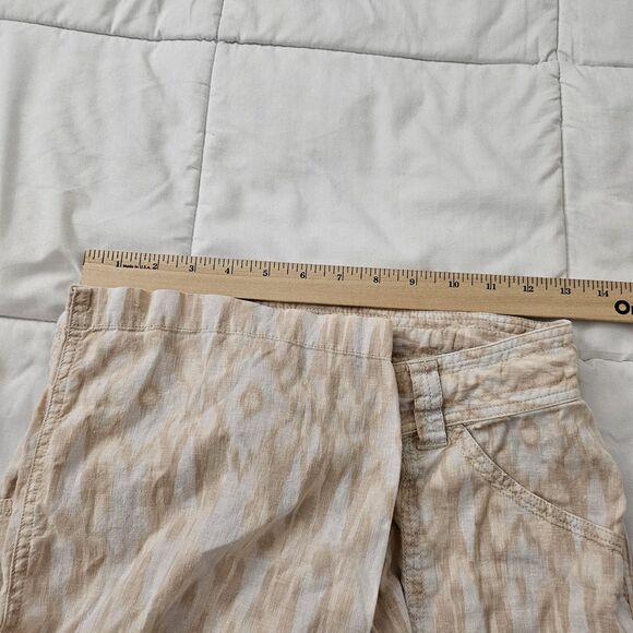 Patagonia Island Hemp Pants Womens 4 Capris Flowy Wide Leg Organic Cotton - Picture 8 of 10